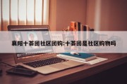 襄阳十荟团社区团购:十荟团是社区购物吗