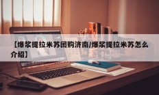 【爆浆提拉米苏团购济南/爆浆提拉米苏怎么介绍】