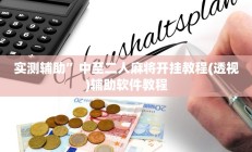 实测辅助”中至二人麻将开挂教程(透视)辅助软件教程