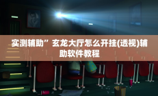 实测辅助”玄龙大厅怎么开挂(透视)辅助软件教程