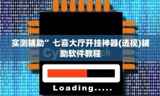 实测辅助”七喜大厅开挂神器(透视)辅助软件教程