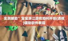 实测辅助”宝宝浙江游戏如何开挂(透视)辅助软件教程