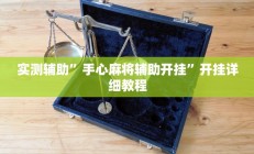 实测辅助”手心麻将辅助开挂”开挂详细教程