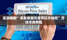 实测辅助”永发联盟究竟可以开挂吗”开挂详细教程