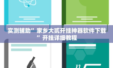 实测辅助”家乡大贰开挂神器软件下载”开挂详细教程