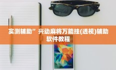 实测辅助”兴动麻将万能挂(透视)辅助软件教程