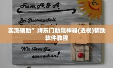 实测辅助”牌乐门助赢神器(透视)辅助软件教程
