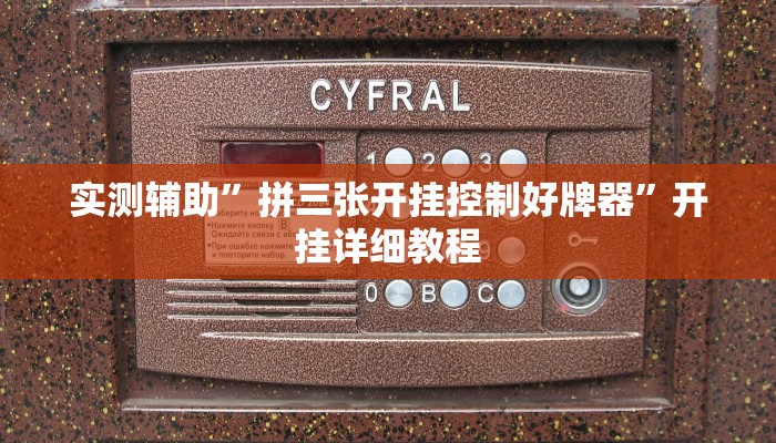 实测辅助”拼三张开挂控制好牌器”开挂详细教程
