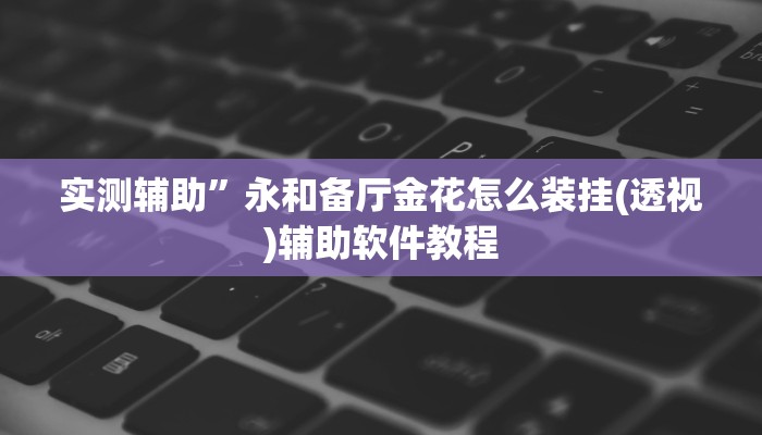 实测辅助”永和备厅金花怎么装挂(透视)辅助软件教程