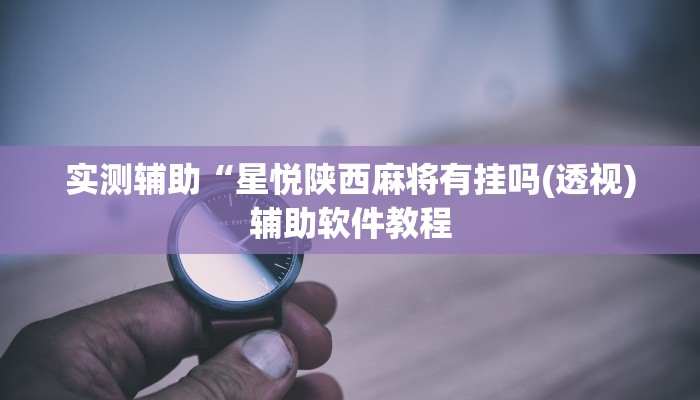 教程辅助“wepoker德州作弊辅助挂”开挂详细教程